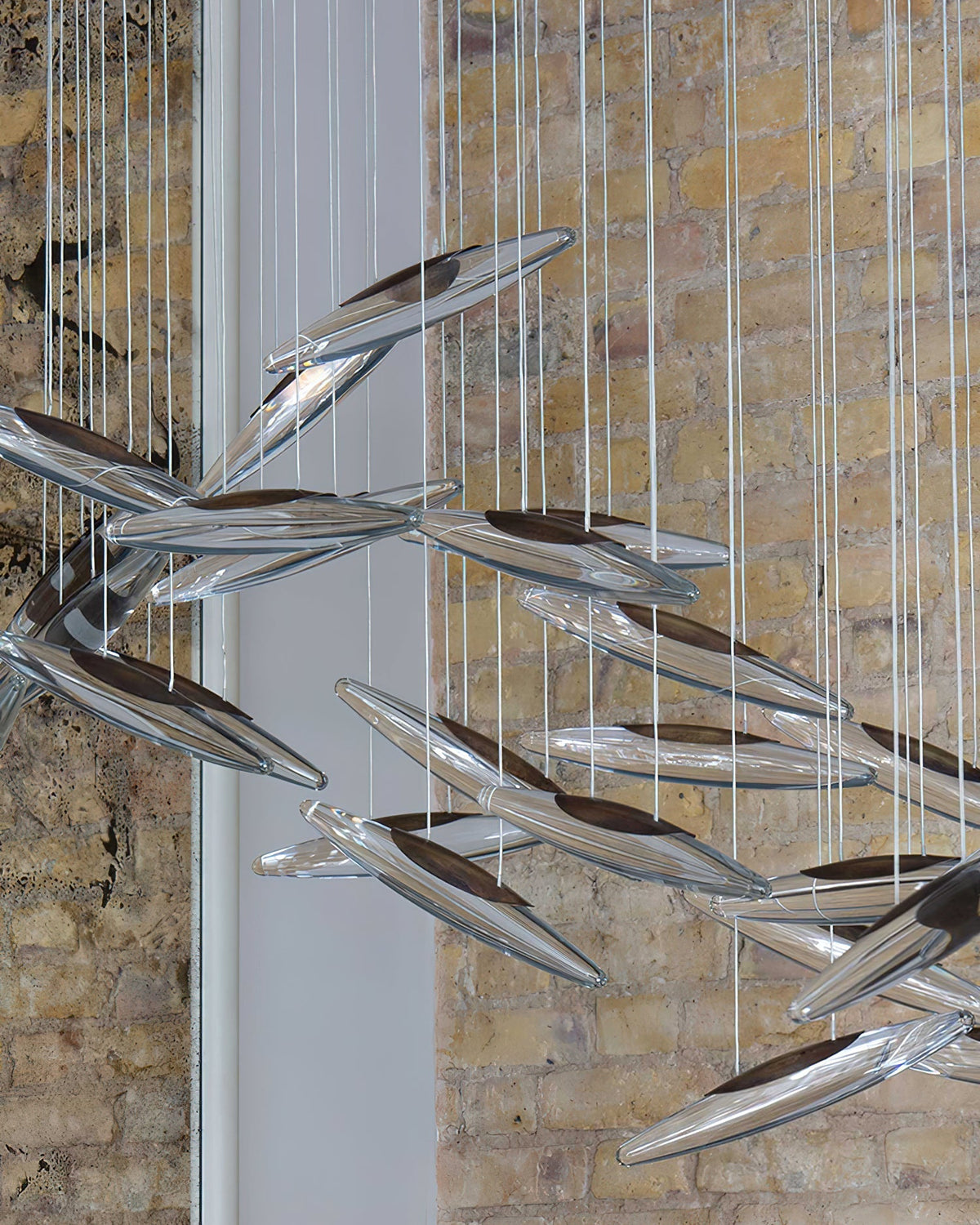 Hylor luxuriöser Kronleuchter aus Glas mit Moonlight Whispers
