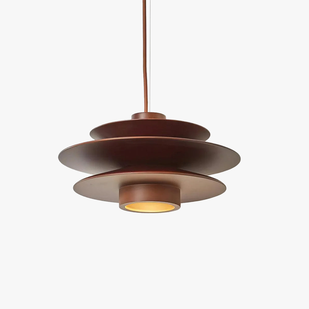 Axis Mid-Century-Pendelleuchte aus Walnussholz