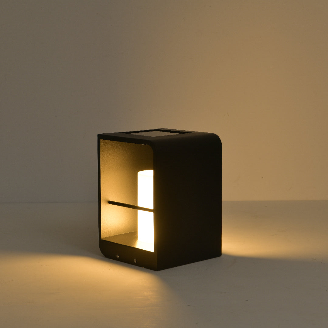 Ray Außenstehleuchte Minimalistisch Quadrat LED  Metall Garten Flur