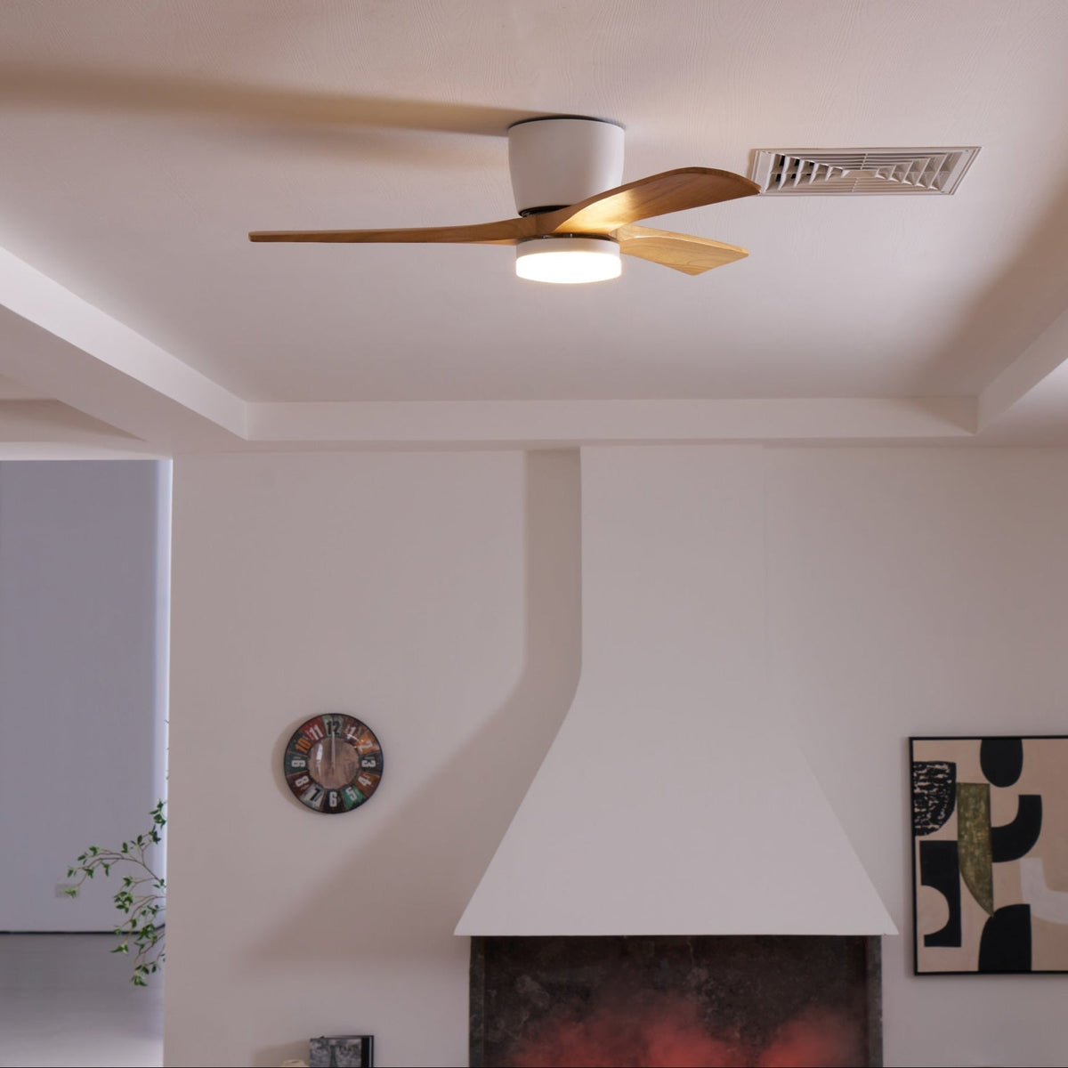 Elaerine Deckenventilator mit Beleuchtung