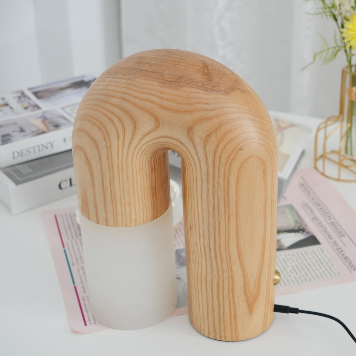 Arch Tischleuchte aus Holz