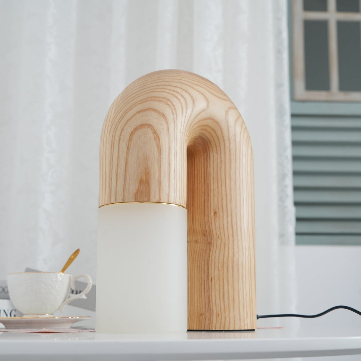 Arch Tischleuchte aus Holz