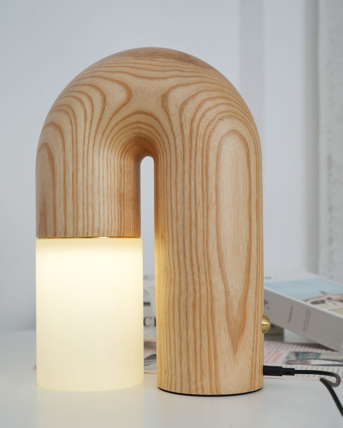 Arch Tischleuchte aus Holz