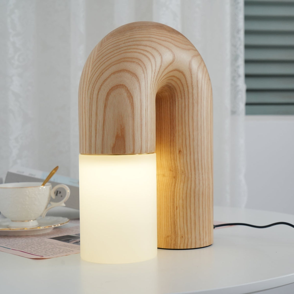 Arch Tischleuchte aus Holz