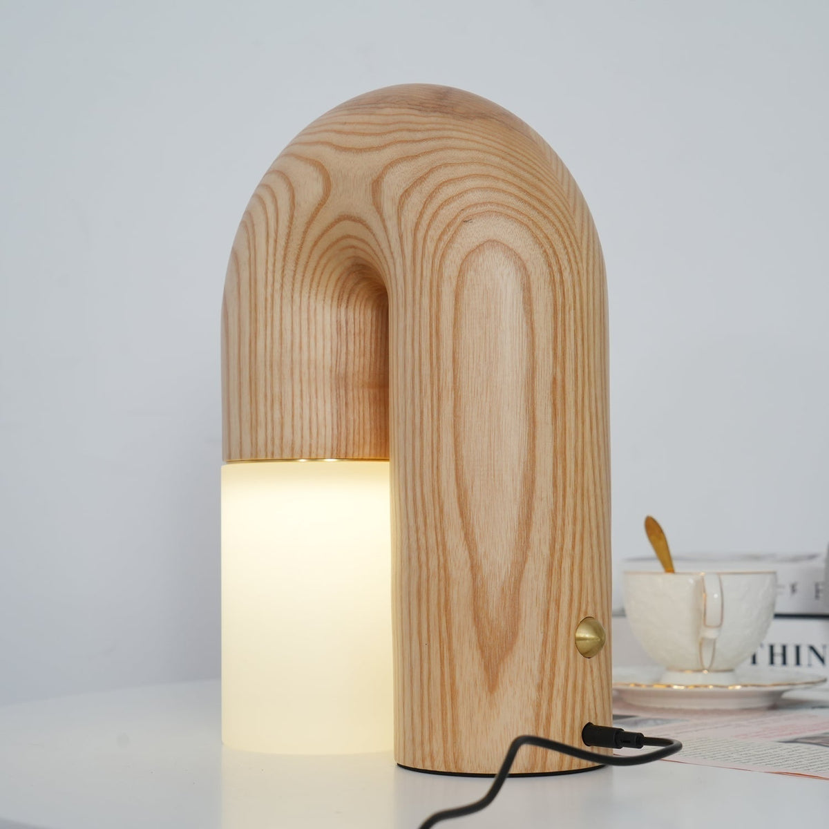 Arch Tischleuchte aus Holz
