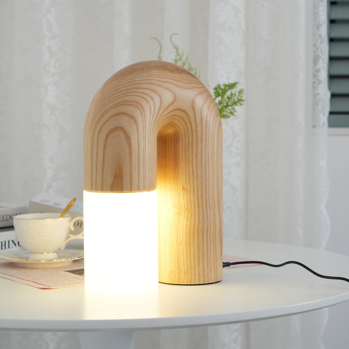 Arch Tischleuchte aus Holz