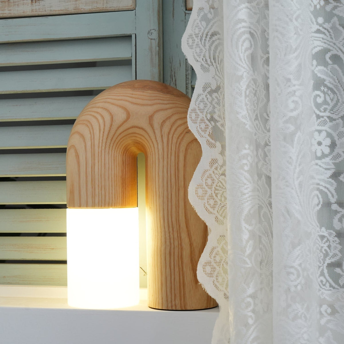 Arch Tischleuchte aus Holz