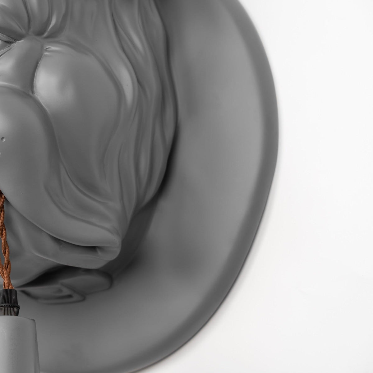 Umeri Wandleuchte Bulldog-Skulptur whimsisch
