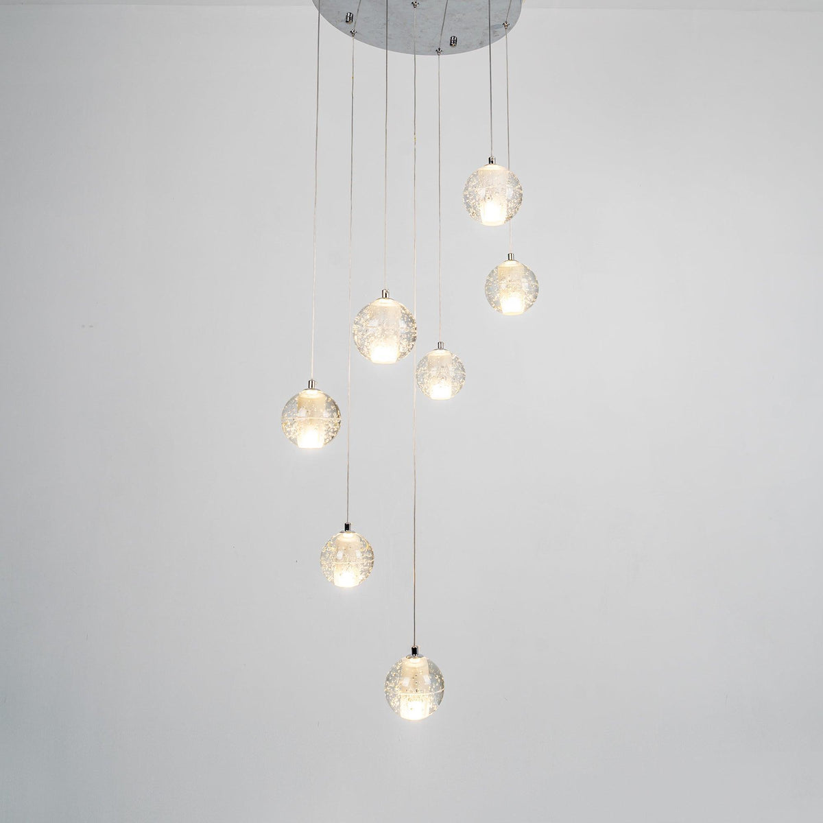 Kristall-Kugel-Cluster-Pendelleuchte
