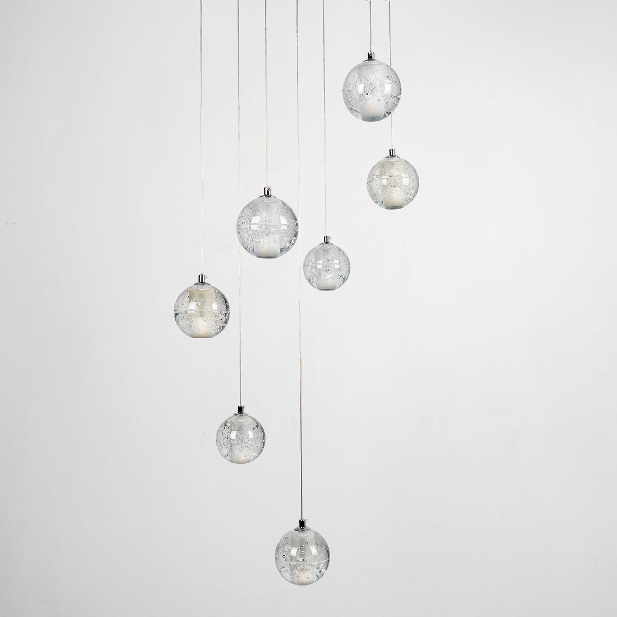 Kristall-Kugel-Cluster-Pendelleuchte