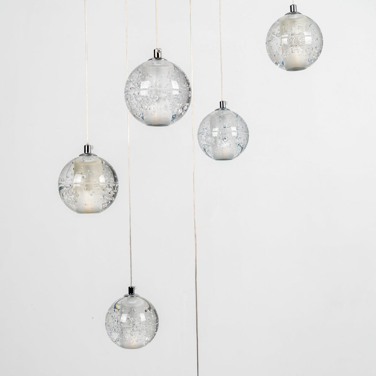 Kristall-Kugel-Cluster-Pendelleuchte