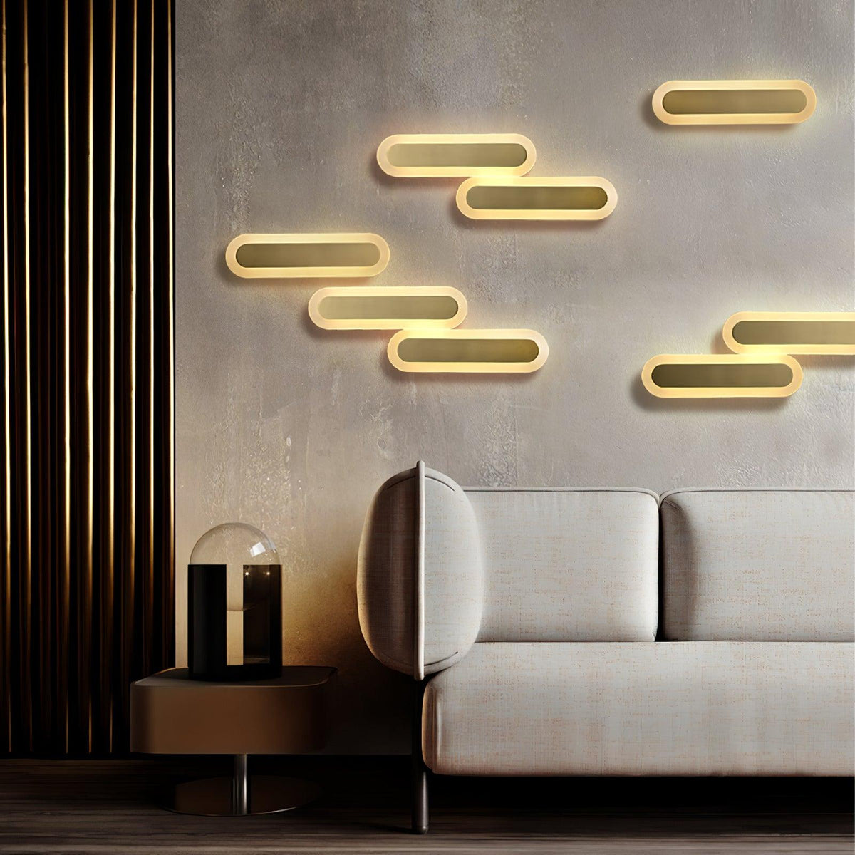 Solanelle zeitgenössische minimalistische Wandleuchte aus Messing