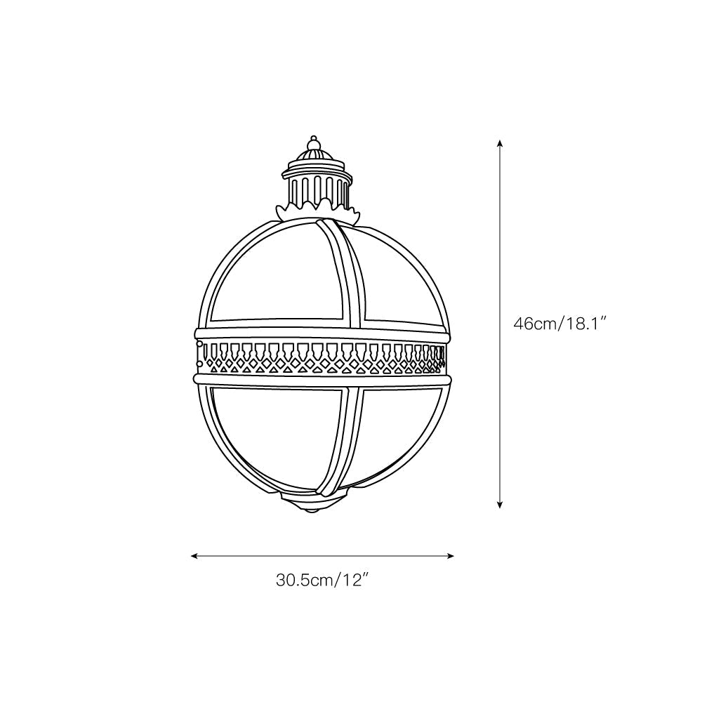 Eiriina Glas Wandleuchte