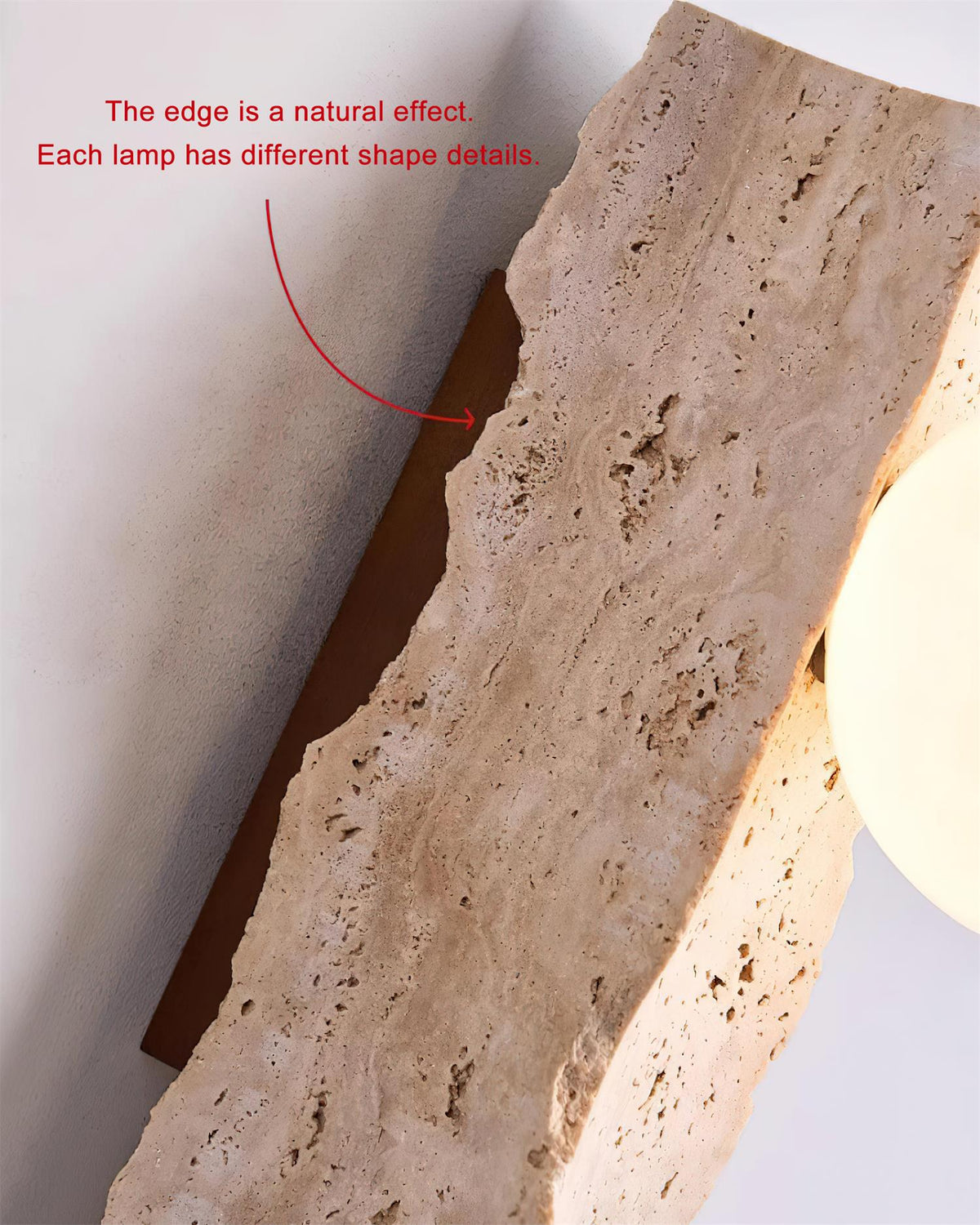 Obrio Wandleuchte Beige Kugel zeitgenössisch minimalistisches Schlafzimmer | Cielum