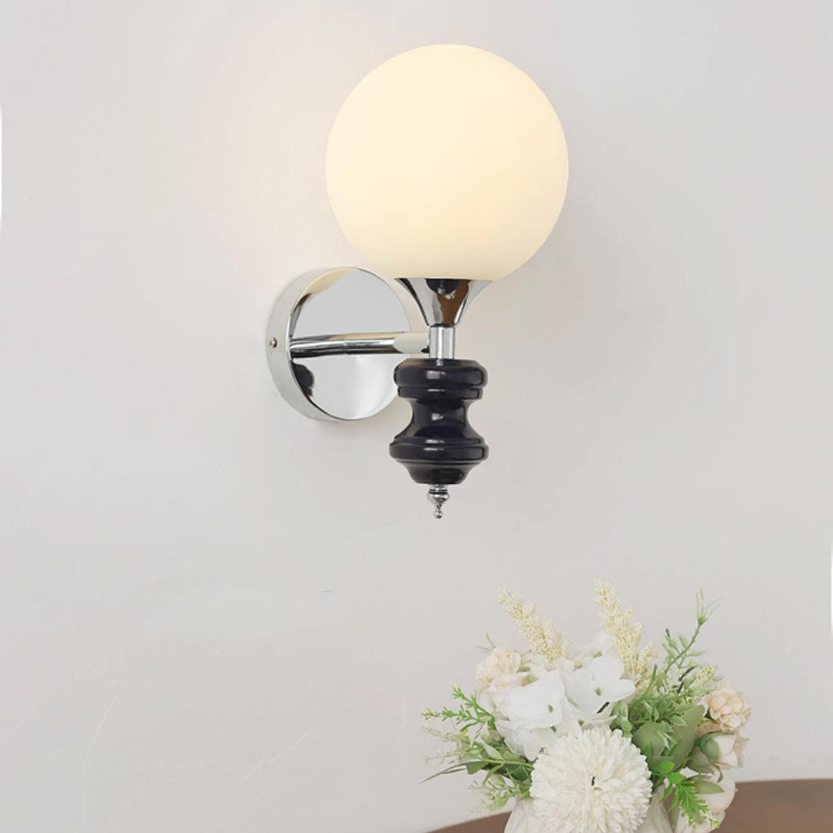Sune Vintage-Wandleuchte aus Glas