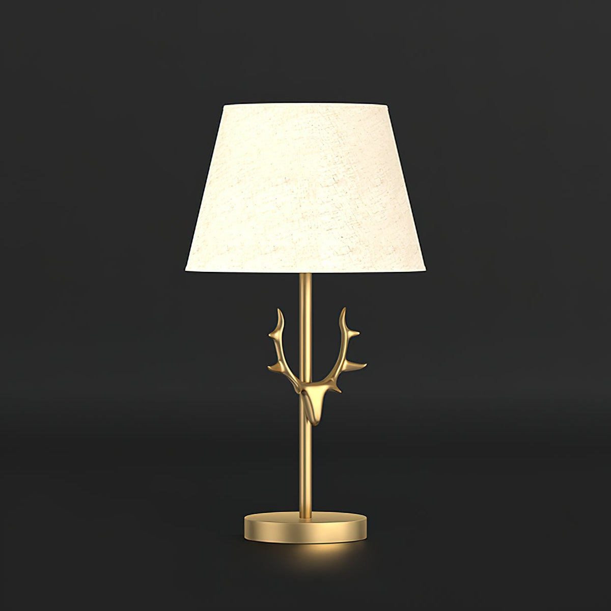 Antler Elegance Messing Tischleuchte