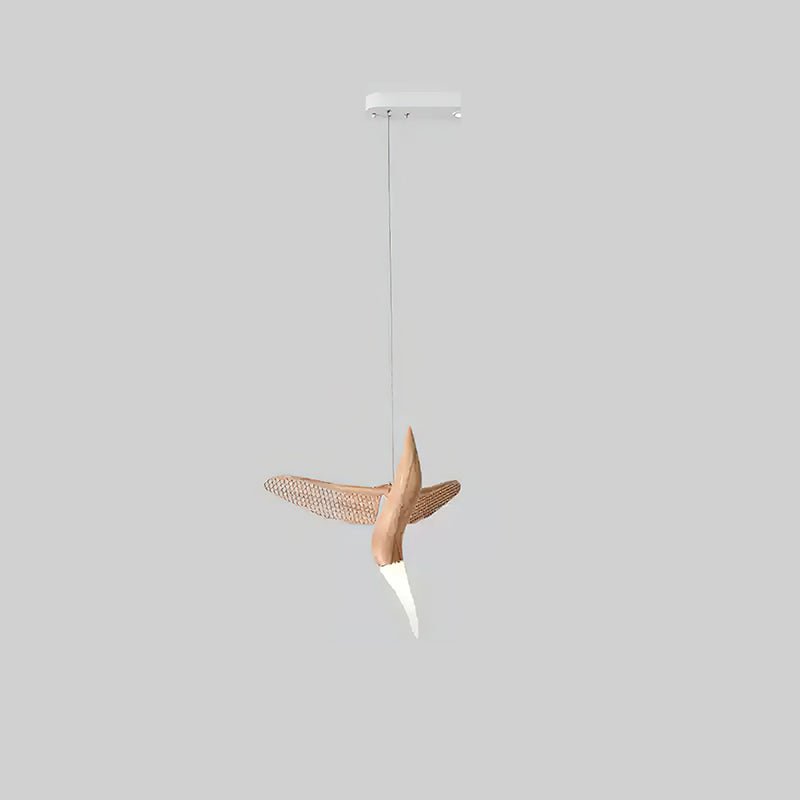 Elsilor Avian-Inspired Holz-Pendelleuchte