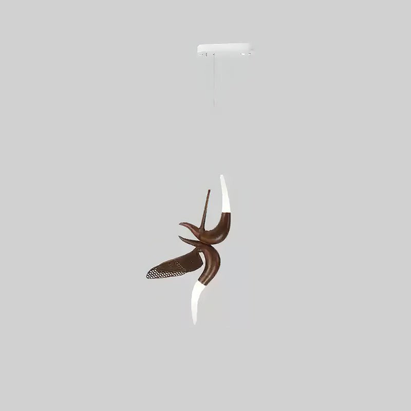 Elsilor Avian-Inspired Holz-Pendelleuchte