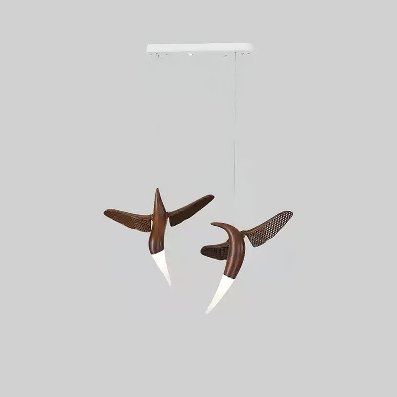 Elsilor Avian-Inspired Holz-Pendelleuchte