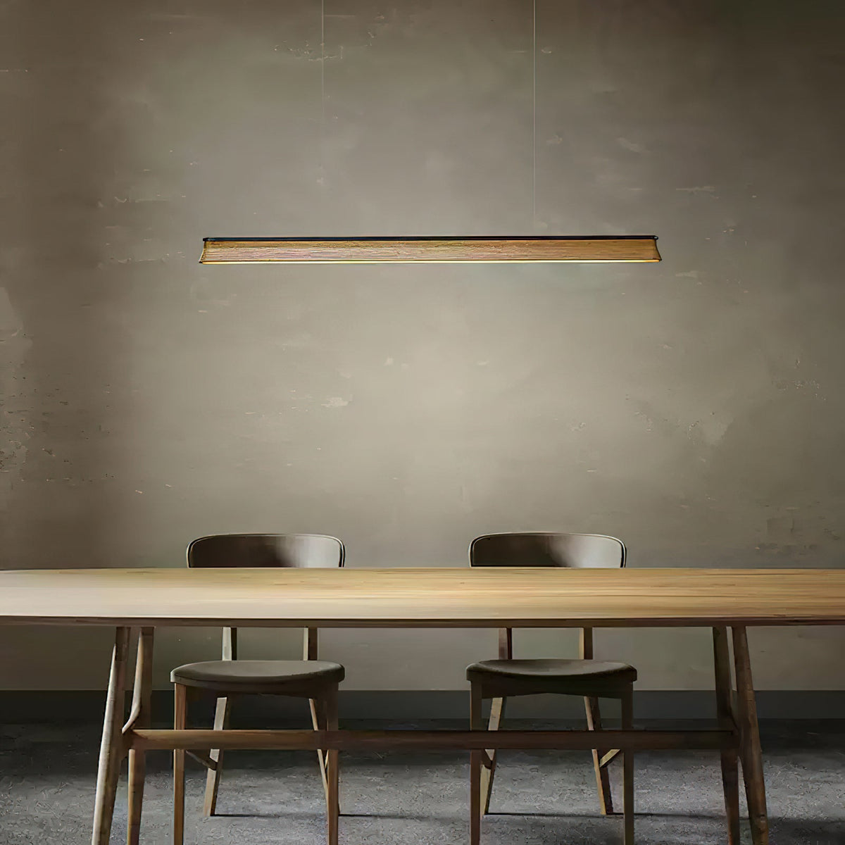 Aldeette Pendelleuchte Holzstrang minimalistisch zeitgenössisch