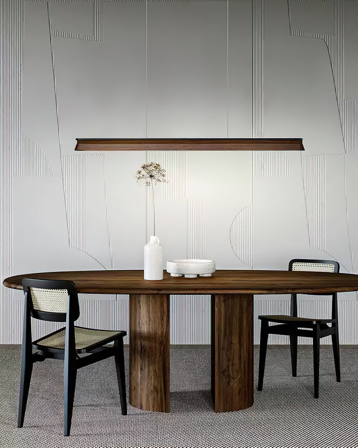 Aldeette Pendelleuchte Holzstrang minimalistisch zeitgenössisch