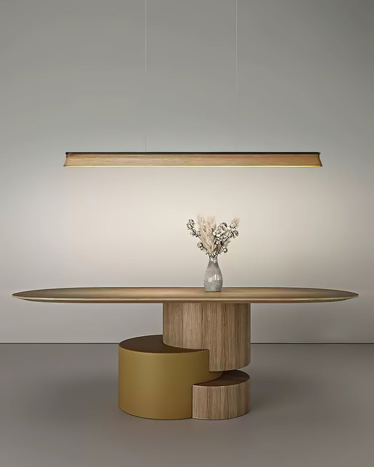 Aldeette Pendelleuchte Holzstrang minimalistisch zeitgenössisch