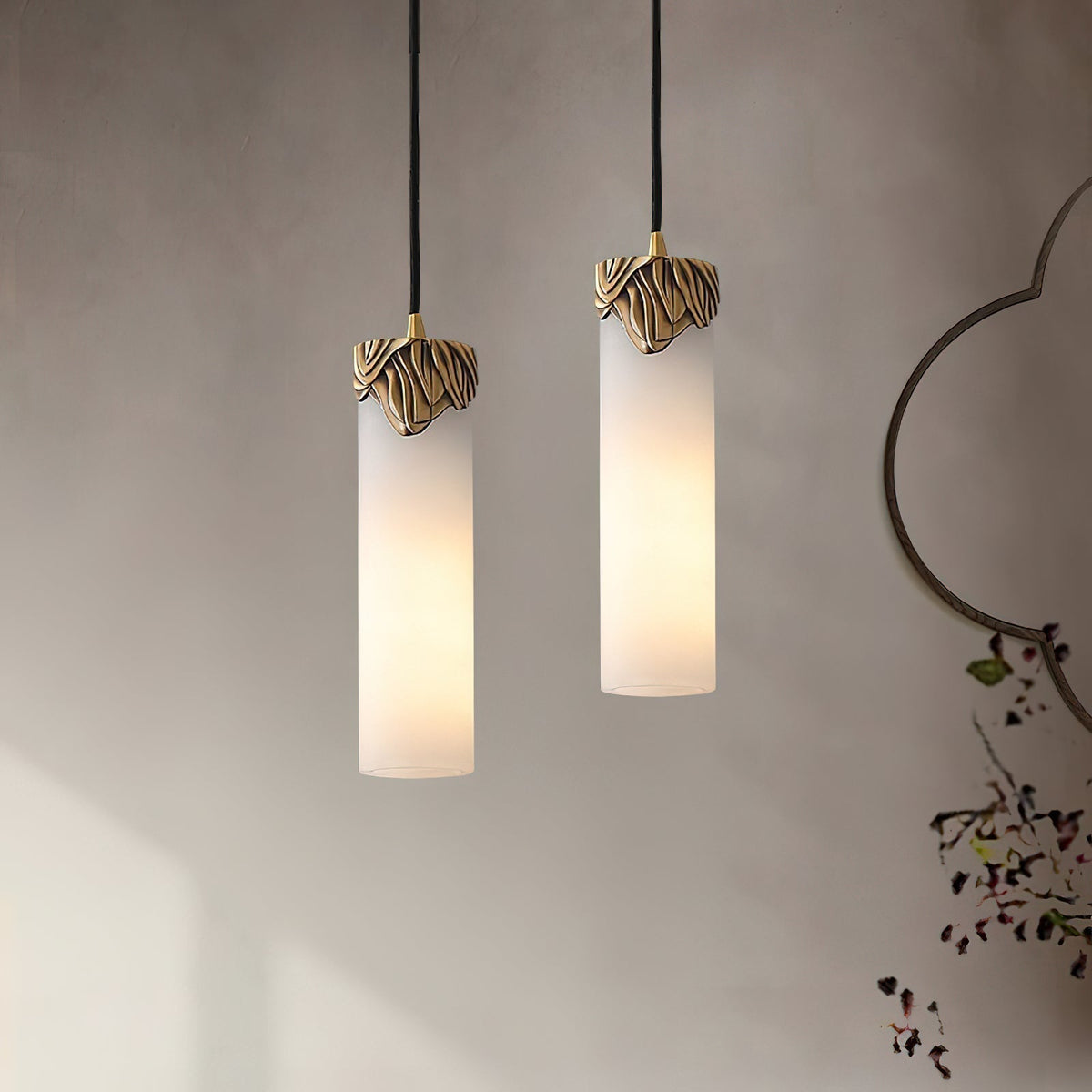 Albinenne Alabaster Pendelleuchte