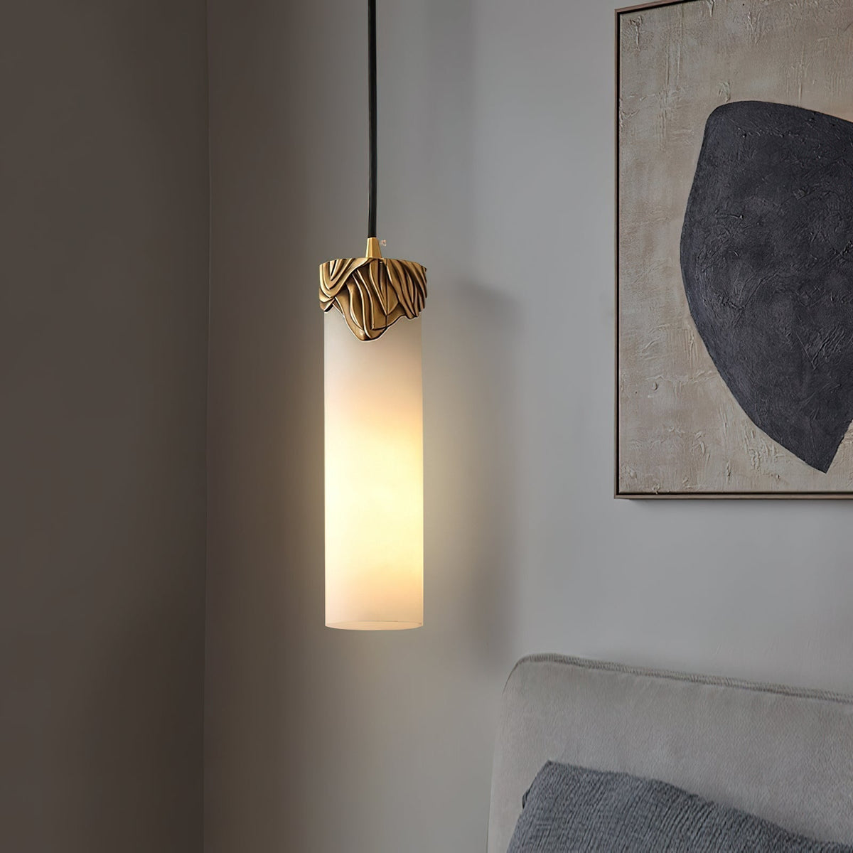 Albinenne Alabaster Pendelleuchte