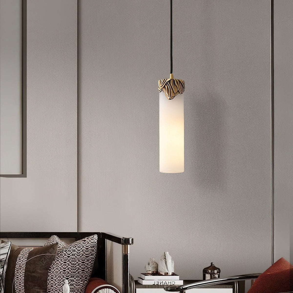 Albinenne Alabaster Pendelleuchte