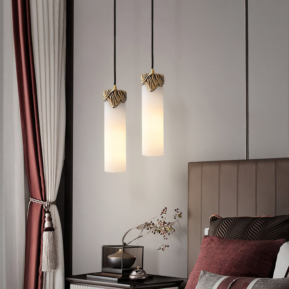 Albinenne Alabaster Pendelleuchte