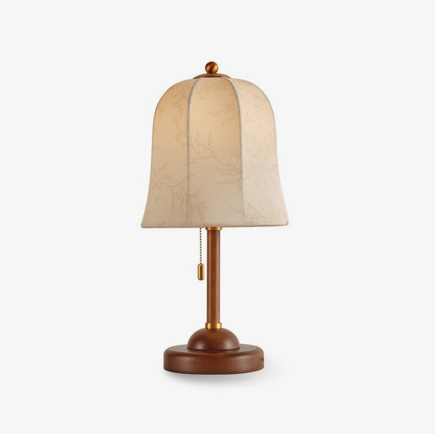 Ivelen Tischleuchte aus Eschenholz im Wabi-Sabi-Stil