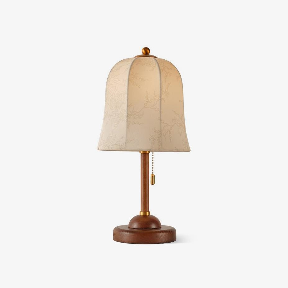 Ivelen Tischleuchte aus Eschenholz im Wabi-Sabi-Stil