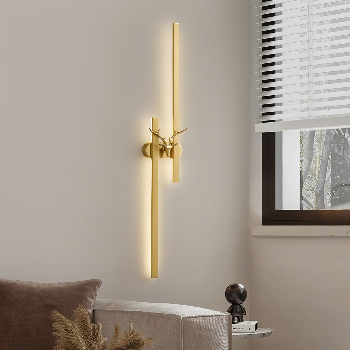 Vavinisra Classic Deer Messing-Wandleuchte