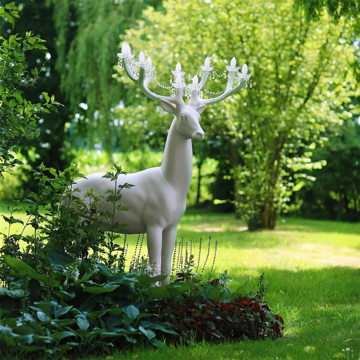 Stag Skulptur Stehleuchte