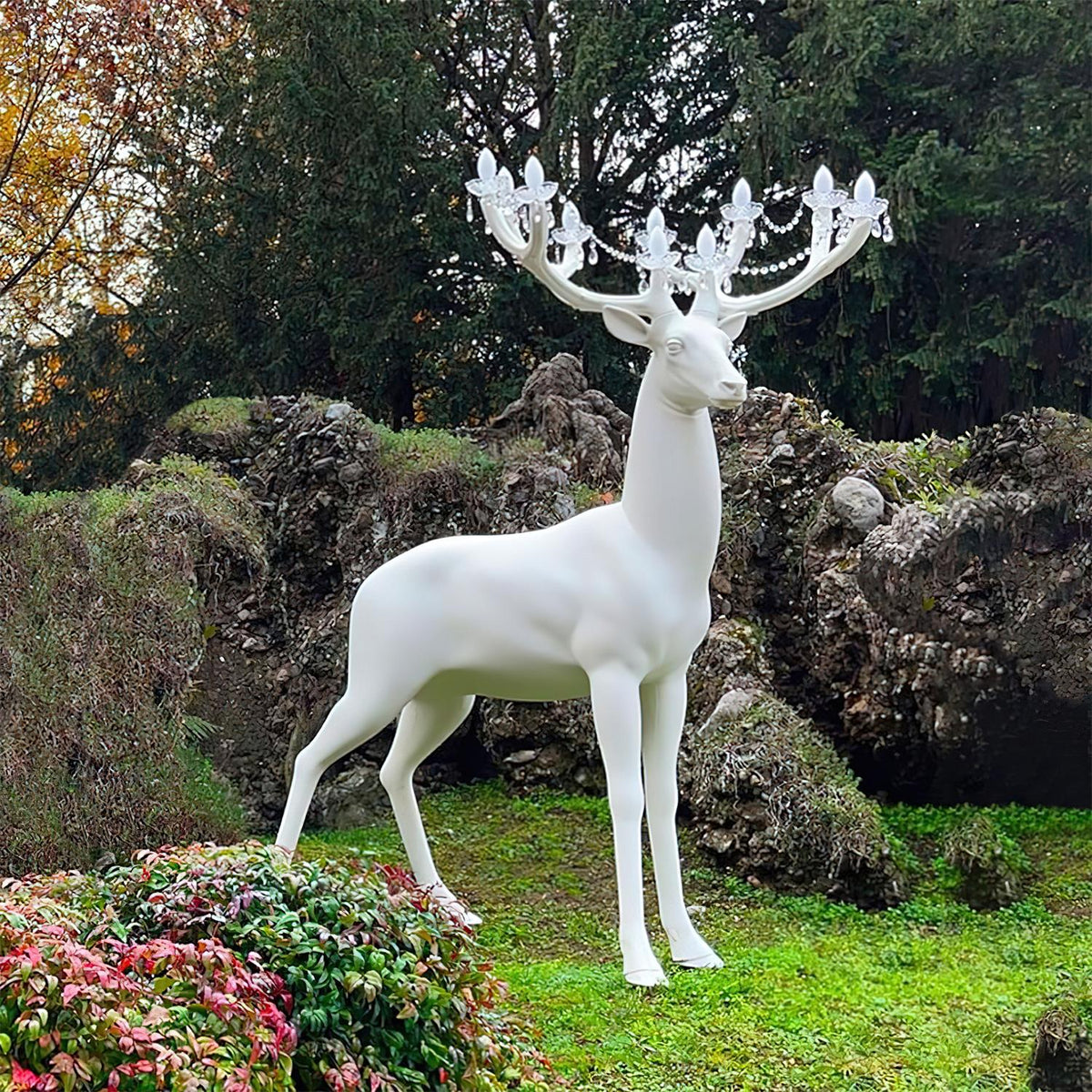 Stag Skulptur Stehleuchte