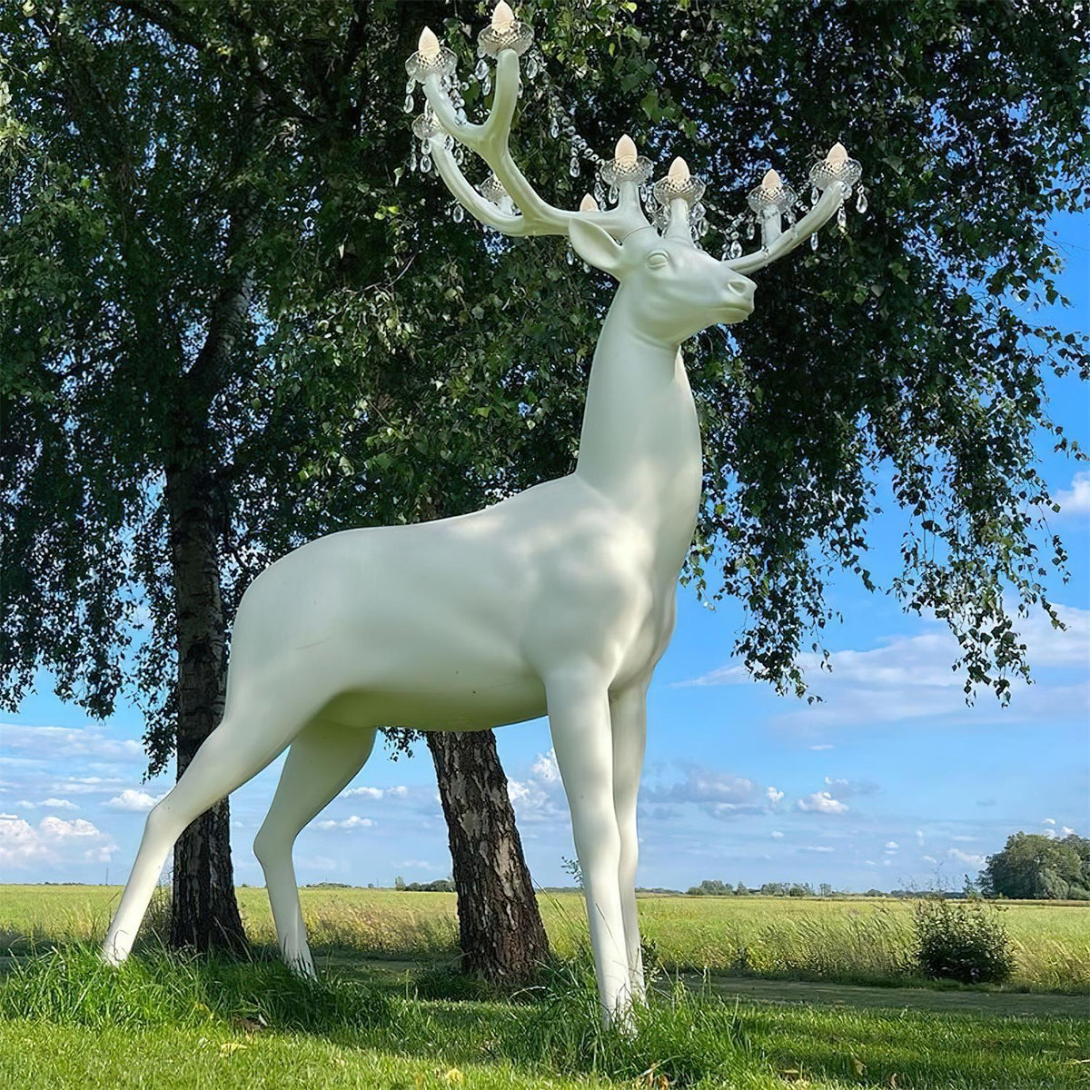 Stag Skulptur Stehleuchte