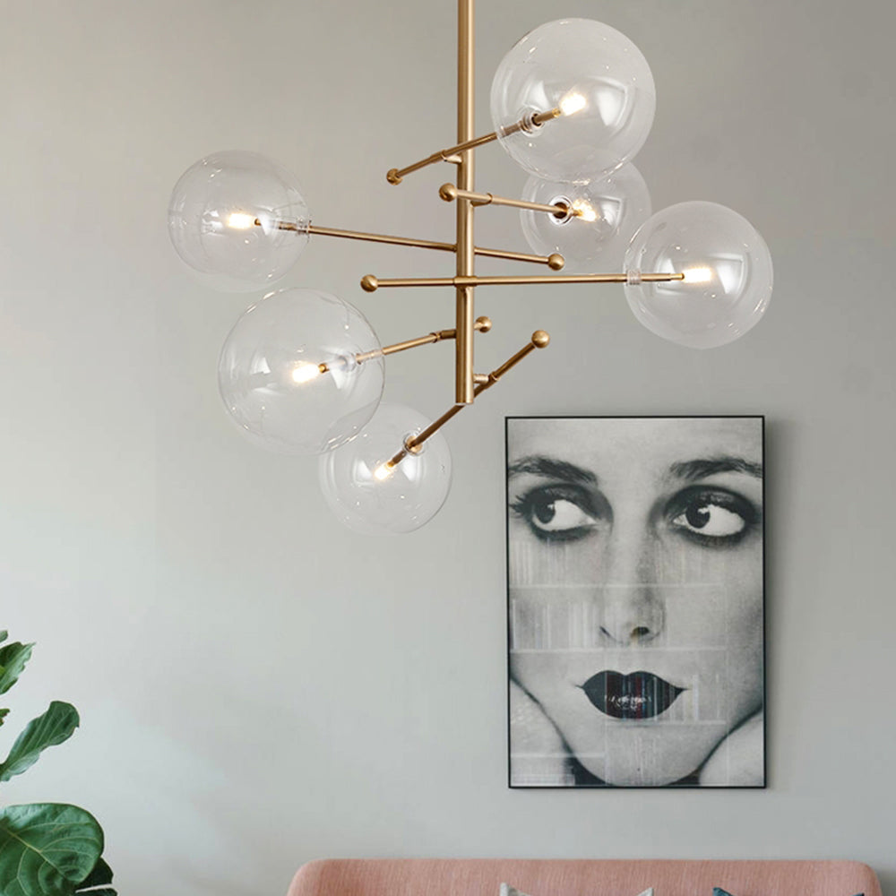 Valentina Luxus  Pendelleuchte Wohnzimmer/Esszimmer Schwarz Glas