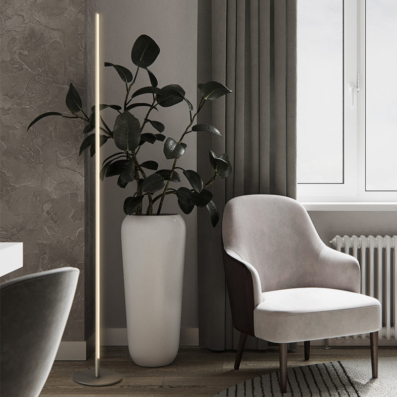 Arisha Stehleuchte  Modern Linear  Silber/Gold/Schwarz Wohn/Schlafzimmer