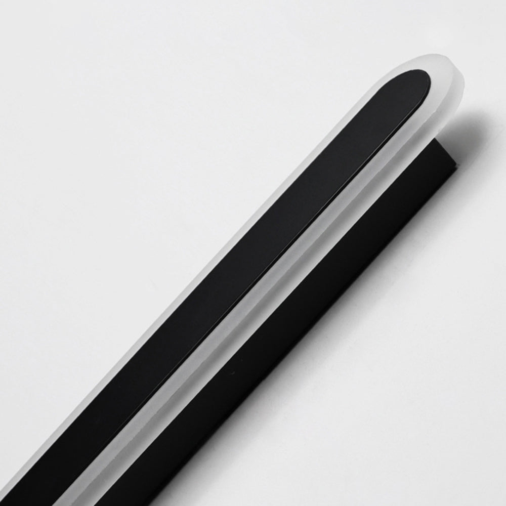 Arisha Linear LED Dimmbar Außenwandleuchte Schwarz Flur Terrasse Metall