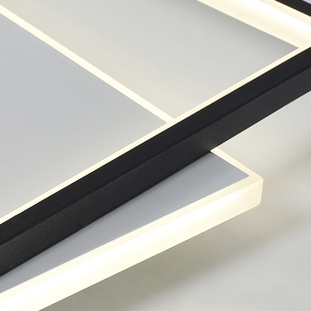 Arisha Modern LED Deckenleuchte Weiß Wohn/Schlafzimmer Metall&Acryl