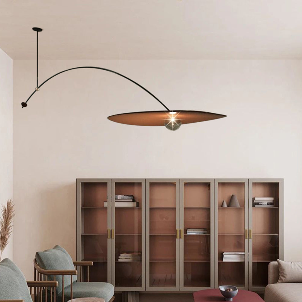Arisha  Minimalistische LED Pendelleuchte schlafzimmer Schwarz/Gold
