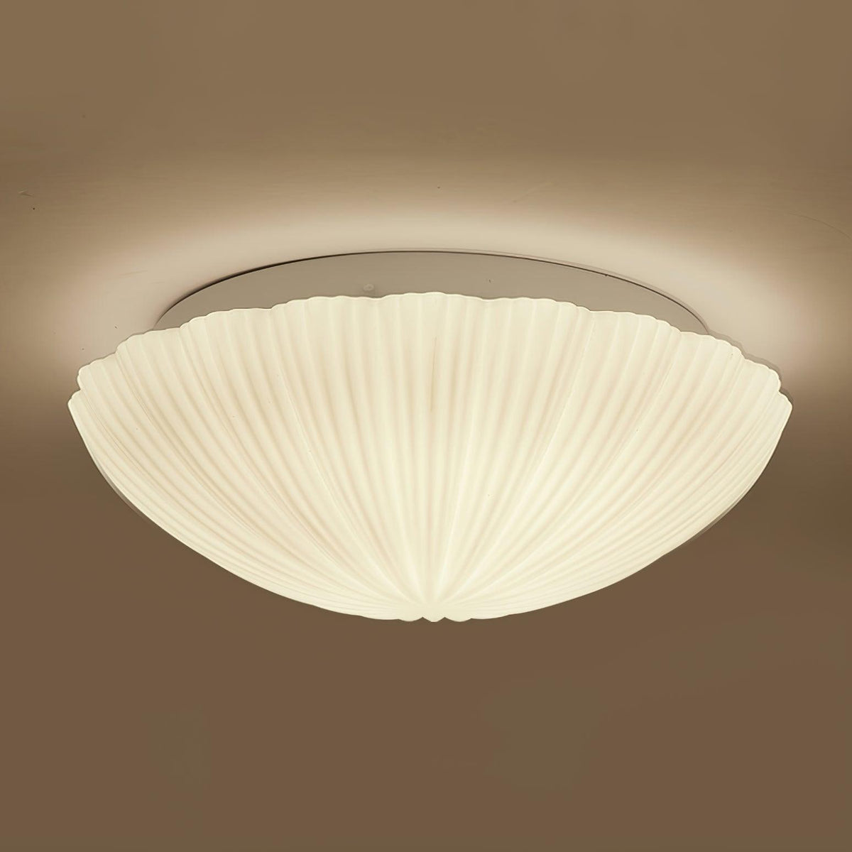 Elo Deckenleuchte Muschelform gerippt weich elegant