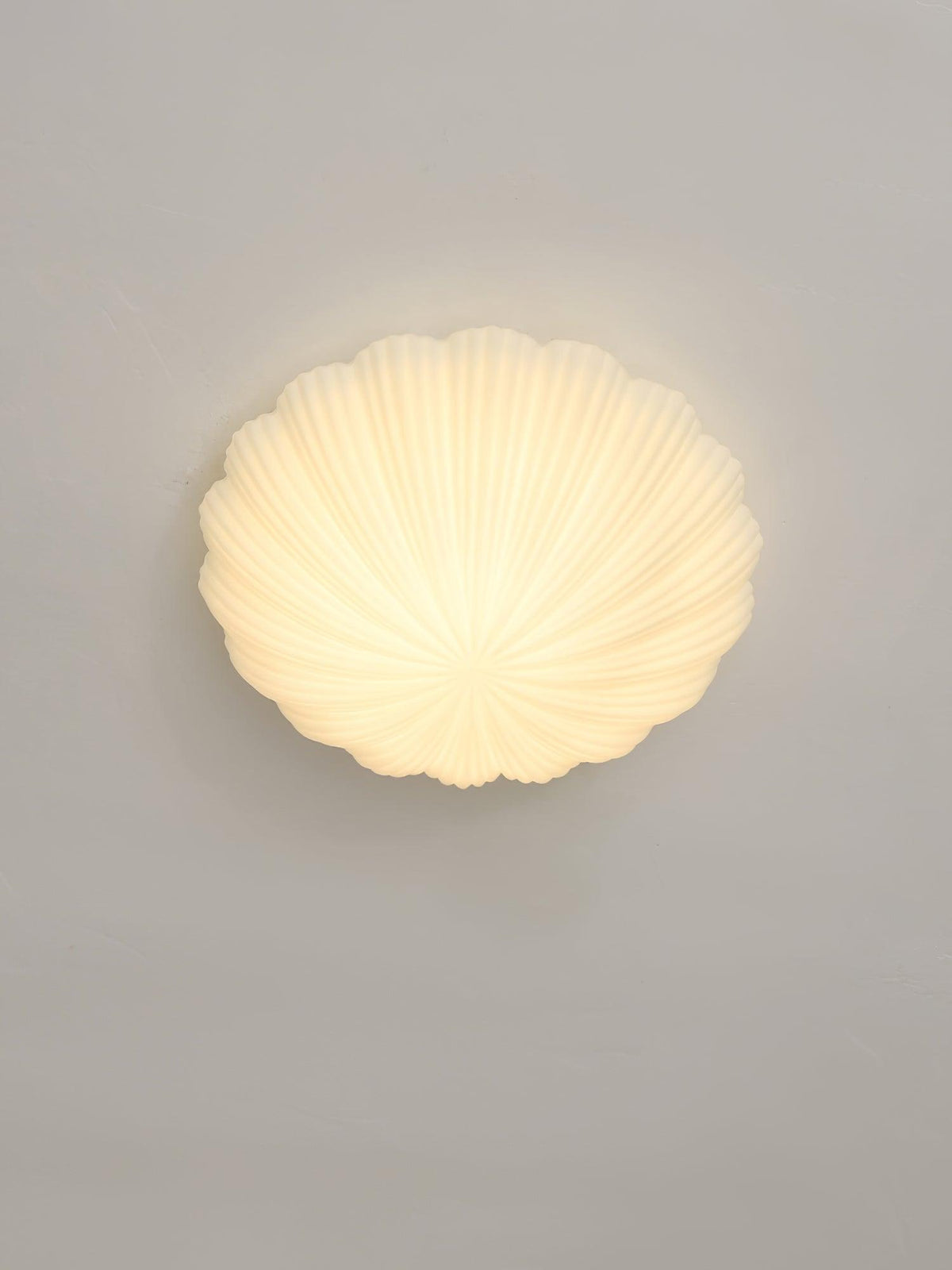 Elo Deckenleuchte Muschelform gerippt weich elegant