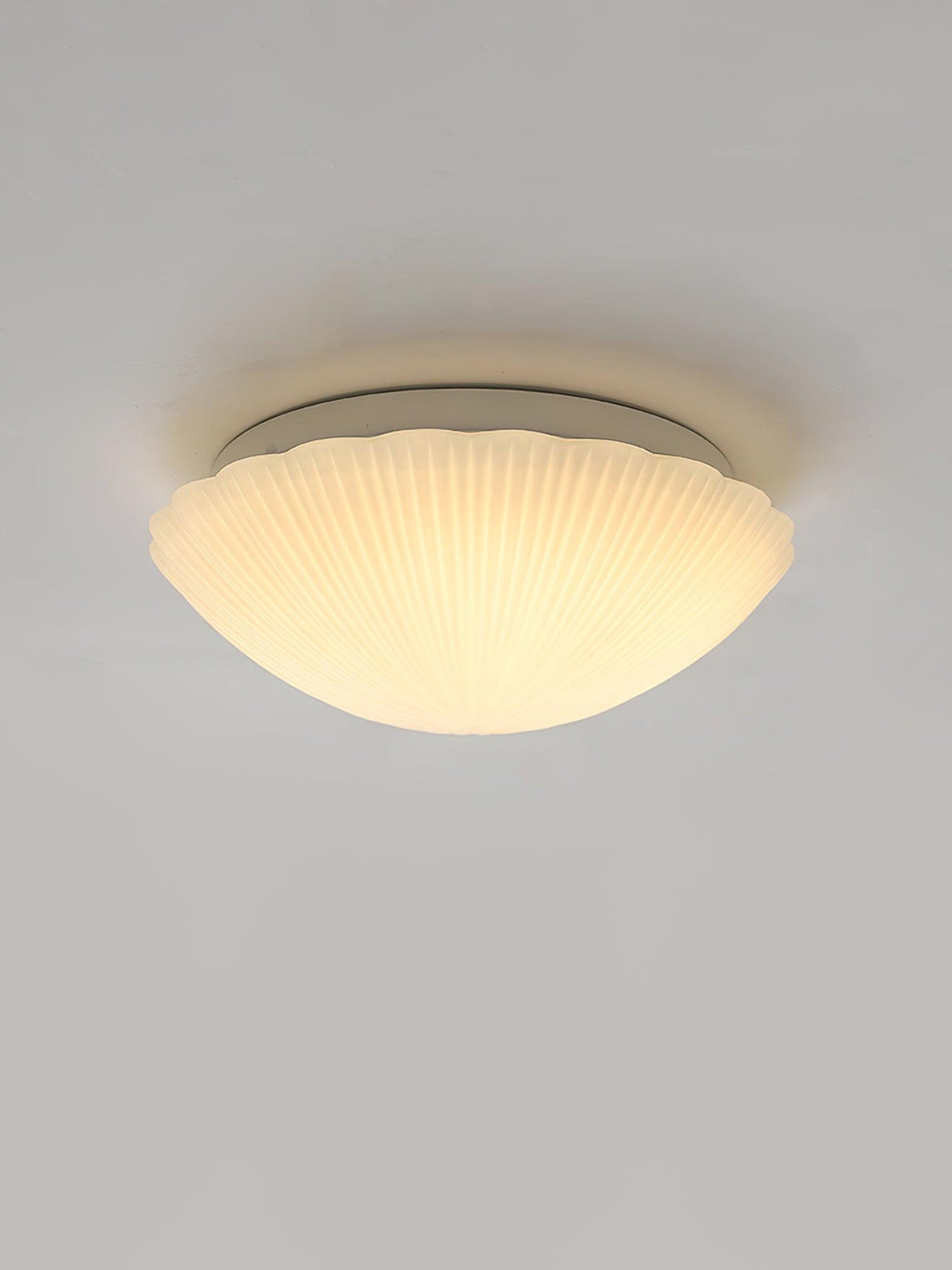 Elo Deckenleuchte Muschelform gerippt weich elegant