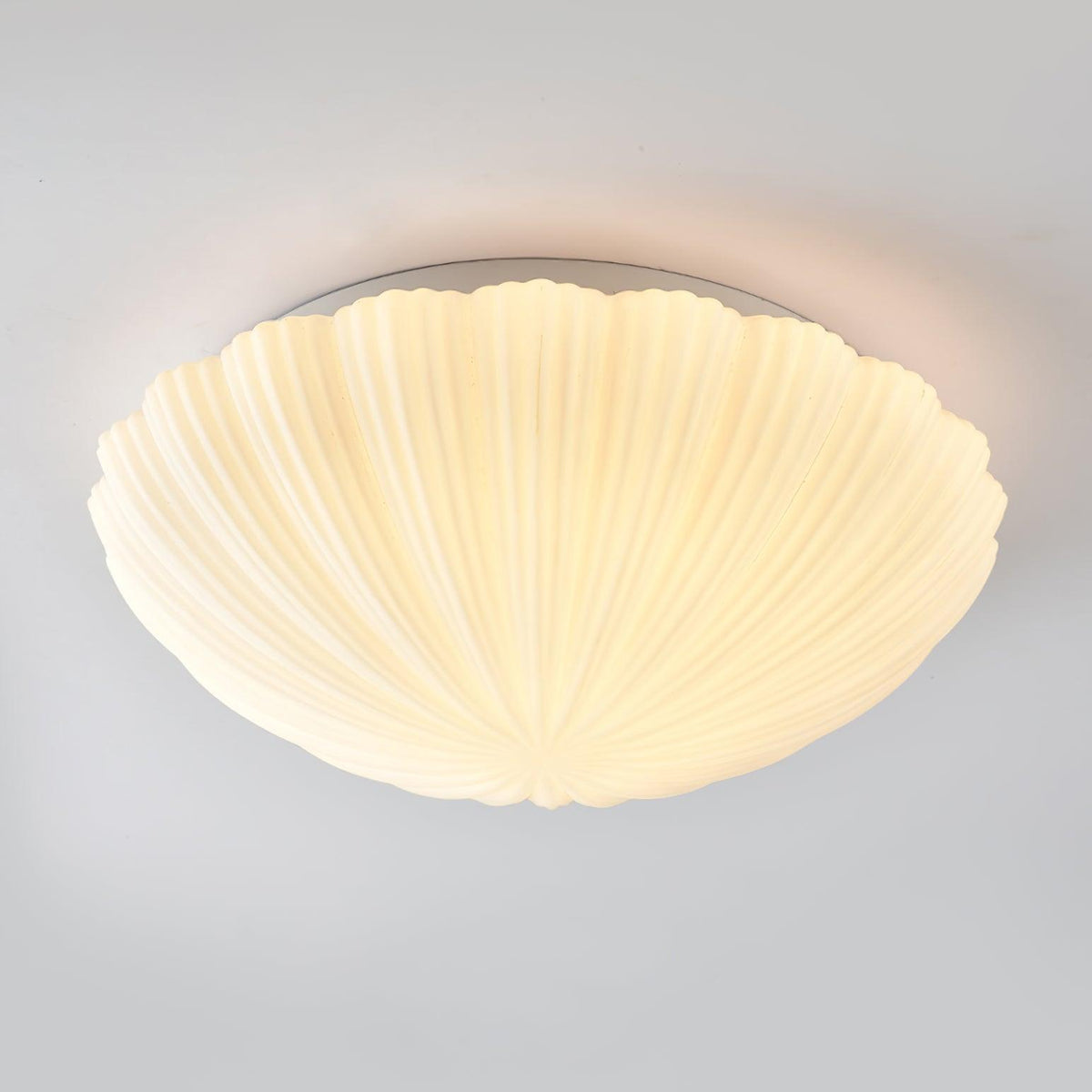 Elo Deckenleuchte Muschelform gerippt weich elegant