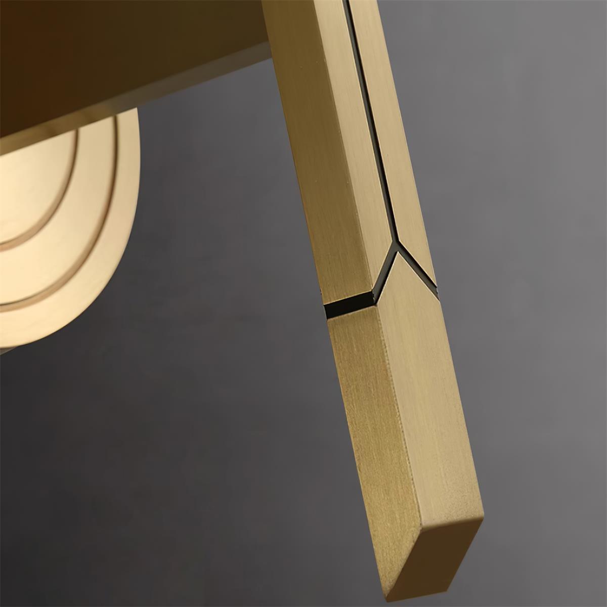 Elyisora Wandleuchte Messing Kristall Elegant