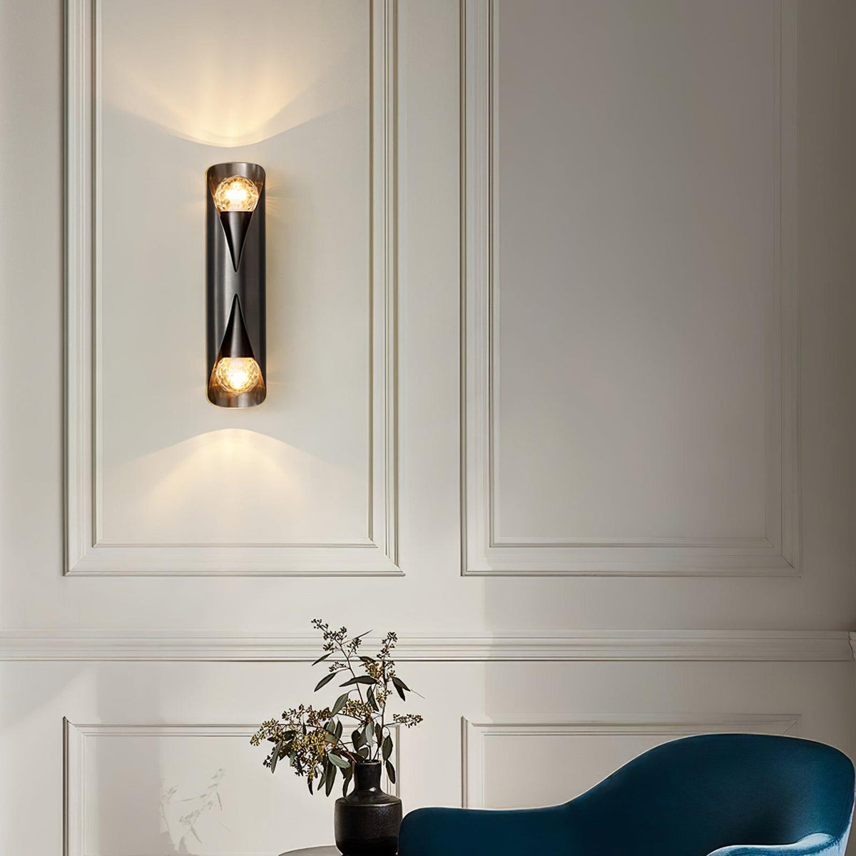 Veyric Diamant-Messing-Wandleuchte