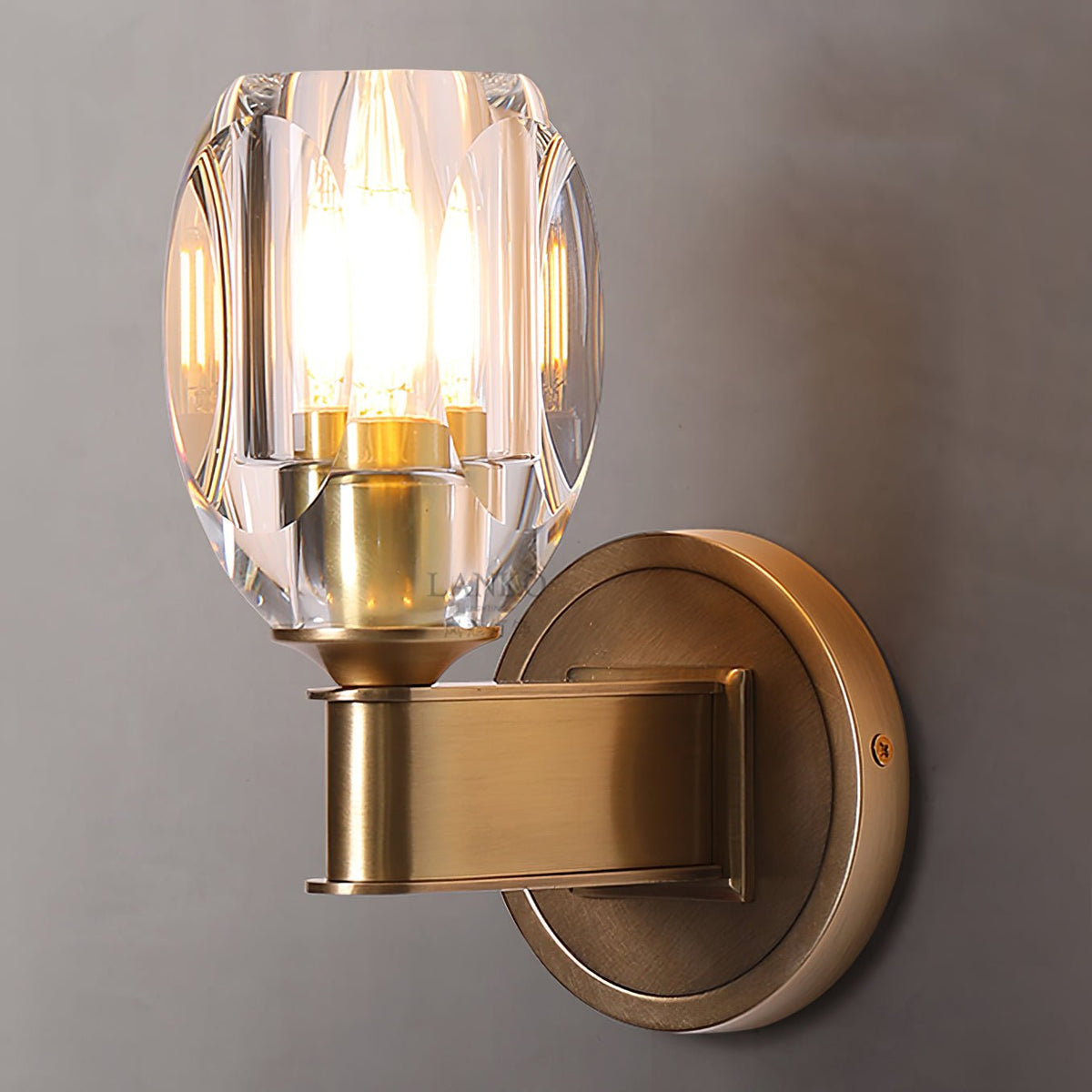 Tostor Wandleuchte Premium skandinavisch Art Diamant-Kristall
