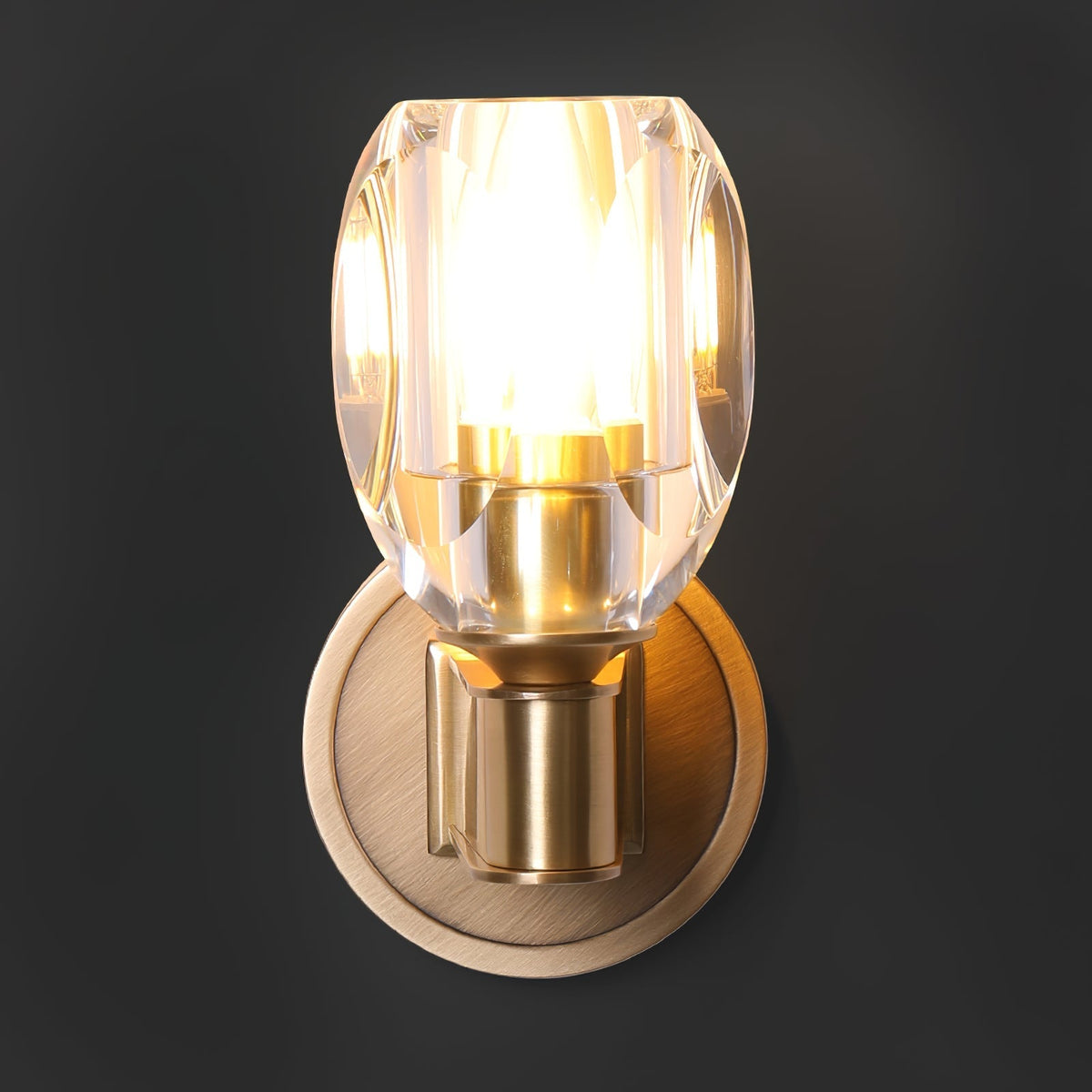 Tostor Wandleuchte Premium skandinavisch Art Diamant-Kristall