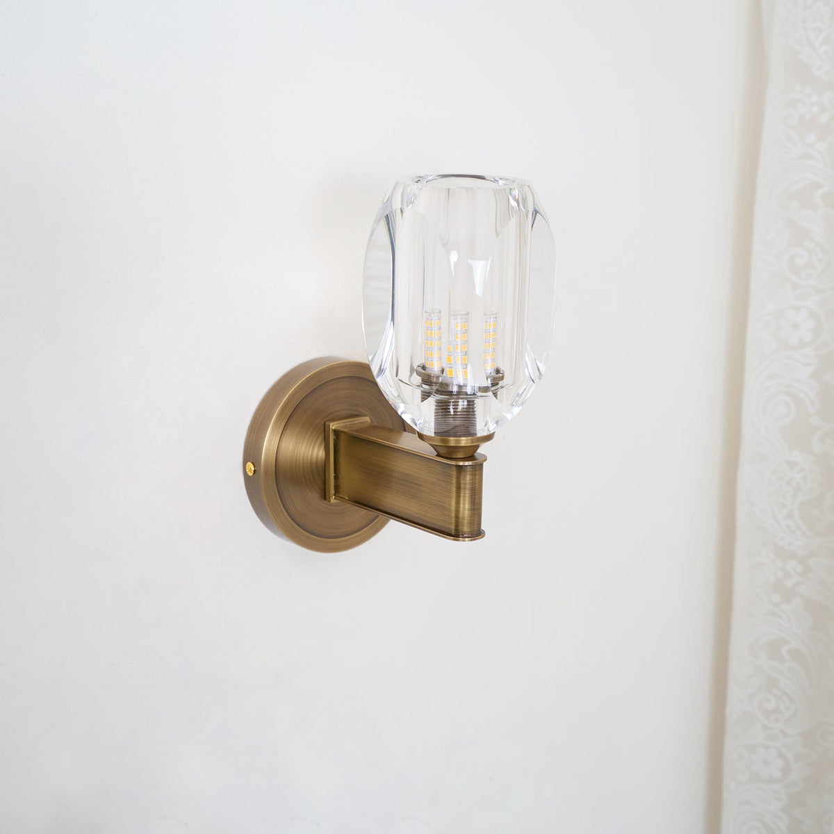Tostor Wandleuchte Premium skandinavisch Art Diamant-Kristall